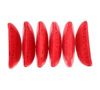 Homoyoyo 6pcs Realistic Foam Watermelon Slices Lifelike Simulation Fruit Decorations for Kitchen Table Restaurant Hotel Museum Display and Photo Props