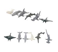Homoyoyo 6PCS Realistic Shark Set - Lifelike Plastic Ocean Animals for - Perfect Bath Sharks for Boys and Educational Marine Figures for