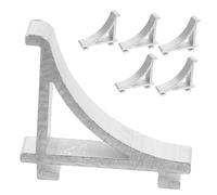 Homoyoyo 6Pcs Refrigerator Shelf Clips Durable Support for Fridge Accessories Easy Installation Strong Load Capacity Efficient Space Management for Organized Storage