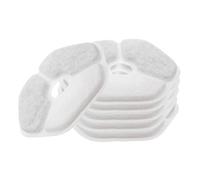 Homoyoyo 6pcs Replacement Cat Water Fountain Filters with Hexagonal Core Activated Carbon Pet Water Filter for Automatic Drinking Fountains for Cats and Small Pets