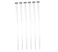 Homoyoyo 6pcs Sparkling Silver Hair Tinsel Extensions Glitter Strands for Women Girls Party Hair Decoration Space Silver Fairy Tinsel Kit