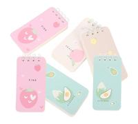 Homoyoyo 6pcs Spiral Notepads Portable Memo Pads with Double Coil Binding Compact Model Paper Notebooks for Office Staffs and Teachers Suitable for A Wide Range of Applications Assorted