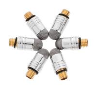 Homoyoyo 6pcs Stylus Replacement Tips Fiber Capacitive Pen Tips with M5 External Thread Silver Conductive Mesh Fiber Easy Attachment Portable for Touch Devices Tablets