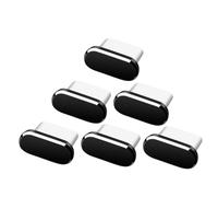 Homoyoyo 6pcs Type C Dust Plugs for Mobile Phones Durable Aluminum Alloy Protective USB C Port Covers Easy to Install and Remove Sleek Black Design for Dust Protection and Port Safety