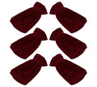 Homoyoyo 6pcs Universal Piano Pedal Covers for Digital and Upright Pianos, Pleuche Material with Easy Installation and Elegant Decor, Suitable for Studio and Home Use, Foot Pedal Protective