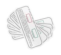 Homoyoyo 6pcs Uvc-uva Test Cards UV Meter Detection Strips for Professional UV Light Testing and Measurement, Portable Uva and Uvc Sensor Cards for Industrial Use