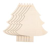 Homoyoyo 6pcs Wooden Mini Cutting Boards DIY Serving Trays Natural Unfinished Wood Bread Chopping Boards for Christmas Thanksgiving Fruit Dessert Display