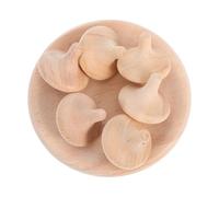 Homoyoyo 6pcs Wooden Spinning Tops for Handmade DIY Gyroscope for Preschool Learning Logic Development and Family Tabletop Games Durable Weatherproof Educational Play