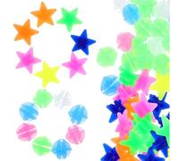 Homoyoyo 72pcs Bicycle Spoke Ornaments with 36pcs Star and 36pcs Glow-in-the-dark Plastic Beads, Wheel Decor Accessories for ’ Bikes and Cycling Supplies, Bike Hub and Spoke Decorations