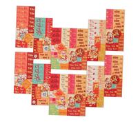 Homoyoyo 72pcs Vietnamese Year Red Envelopes Large with God of Wealth Design Lunar Year Lucky Money Pockets for Party Wedding Spring Festival Red Packets for Prosperity and Blessings