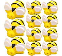 Homoyoyo 75pcs Resin Bee Charms Set Large, Medium and Small Sizes Mini Bees Embellishments for DIY Crafting and Tiered Tray Decor for Home and Party Use