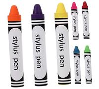 Homoyoyo 7pcs Capacitive Stylus Pen Set for Touch Screens Universal Smartphone and Tablet Writing Pens in Blue Red Purple Fluorescent Green Yellow Orange and Magenta