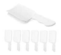 Homoyoyo 7pcs Men S Fade Comb Set Professional Barber Haircut Fade Combs with Curved Design Plastic for Precise Grooming and Seamless Transitions at Home Salon