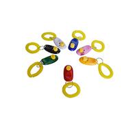 Homoyoyo 7pcs Pet Training Clicker Set Multi-color (red Black Blue Green Pink White Orange) Adjustable Sound Training Tool for Dogs Cats and Other Pets for Puppy Behavioral