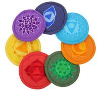 Homoyoyo 7pcs Protective Lightweight Polyester Pad with Creative Embroidered Design for Buddha Sound Bowl and Singing Bowl Suitable for Meditation and Yoga