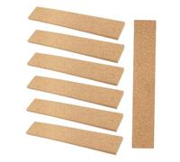 Homoyoyo 7pcs Self Adhesive Cork Strips High Density Memo Board for Notes Photos Secure Pinning Office Home Classroom Wall Organizer Easy Installation Cork Shelf Liner