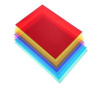 Homoyoyo 8 Pcs Colorful Pvc Thin Films Matte Reading Accessories for Dyslexia Support Random Colors Practical Overlay Sheets for Enhanced Reading