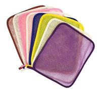 Homoyoyo 8 Pcs Exfoliating Wash Cloths for Body and Face Textured Shower Scrubbers with Massage Effect Lightweight and Portable Bath Towels for Deep Skin Cleansing and Dead Skin Removal