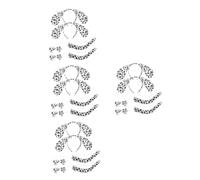 Homoyoyo 8 Sets Ears Cosplay Headband Set Dog Ears Headband for Adults and Boys and Girls Dalmatian Tail Performance Costumes Props