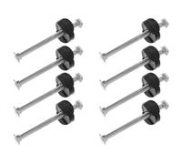 Homoyoyo 8 Sets Trampoline Fixation Screws Lightweight Trampoline Parts Screws Galvanized Steel Abrasion-resistant Prevents Shaking Suitable for Outdoor