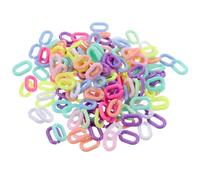 Homoyoyo 800pcs Acrylic Chain Linking Rings Detachable Multi-Purpose Assorted Color Jewelry Keychain DIY Craft Project Accessories