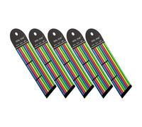 Homoyoyo 80Pcs Fluorescent Index Sticky Tabs Set, 12 Short and 4 Long Repositionable Page Markers for Books, Reading Notes, and File Classification, Writable Paper Highlighter Strips for