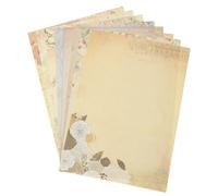 Homoyoyo 80pcs Retro Writing Paper Note Paper Vintage Classic Style Fine Workmanship Sturdy Material for Correspondence on Occasion Assorted Style