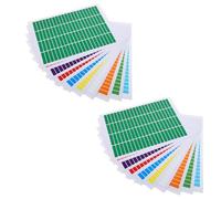 Homoyoyo 84pcs Waterproof Self-Adhesive Coding Labels 46x11mm A4 Printable Name Tag Stickers for File Folder Classification Office Organization with 20 Sheets in 10 Colors