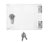 Homoyoyo 86 Type Acrylic Switch Socket Cover with Lock Key, Electrical Outlet Safety Box Splash Guard for Home and Outdoor Use, Weatherproof Receptacle Protector