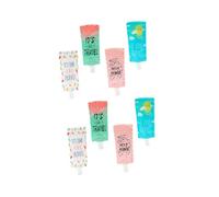 Homoyoyo 8pcs 100ml Travel Lotion Bag and Refillable Squeezable Shampoo Bottles Foldable Leakproof Toiletry Storage for Tsa Airline, Multi-color Set