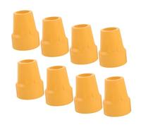 Homoyoyo 8pcs Anti-wear Rubber Cane Tips Walking Stick Pole Tip Replacement Non-Slip Foot Covers Crutch Pads for Hiking Trekking Stability and Shock Absorption