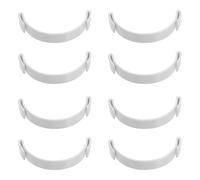 Homoyoyo 8pcs Baseball Cap Brim Bender Tool Set with Adhesive Pads, Plastic Hat Shaping Device for DIY Curve Adjustment, White Hat Brim Inserts for Sports and Casual Wear