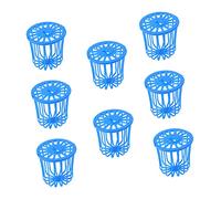 Homoyoyo 8pcs Birds Fruit Veg Storage Basket for Parrots Small Birds Plastic Food Feeding Container Easy Suspend Cage Accessory
