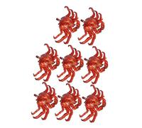 Homoyoyo 8pcs Crab Shaped Balloon Decor for Birthday Party Weather Resistant Foil King Crab Balloons Vibrant Cartoon Animal Props for Theme Celebrations and School Events