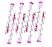 Homoyoyo 8Pcs Diamond Eyelash Wand Tubes Set DIY Empty Mascara Brushes Ergonomic Design for Easy Application and Comfort Eyelash Comb for Makeup Enthusiasts