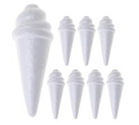 Homoyoyo 8Pcs DIY Painting Foam Ice Cream Models for Creative Hand-Painted Crafts Educational Blank Foam Ice Cream Props for Decorating and Coloring