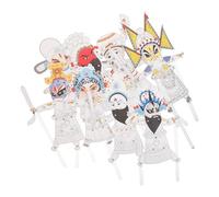 Homoyoyo 8Pcs DIY Traditional Chinese Shadow Puppet Kit for Family Fun and Artistic Expression Handcraft Fairytale Hand Puppets for Creative Coloring Social Engagement and