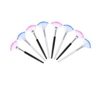 Homoyoyo 8Pcs Fan Shaped Cosmetic Brush for Facial Masks Soft Hair Applicator for Makeup and Beauty for Home and Salon Use Easy to Friendly
