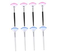 Homoyoyo 8Pcs Fan Shaped Makeup Brushes for Facial Masks Easy to Use Applicators for Smooth Application Skin Friendly and Cleanable for Hard to Reach Areas