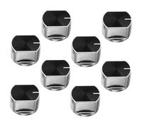 Homoyoyo 8PCS Gas Range Control Knobs Durable Zinc Alloy Replacement Knobs for Bbq and Stove Ranges Ergonomic Design for Comfortable Handling and Wide Compatibility