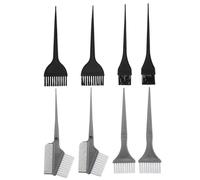 Homoyoyo 8pcs Hair Dye Applicator Brush Flexible Hair Coloring Tools for Professional and Home Use with Small Large Double-sided White Brushes for Easy and Neat Dye Application