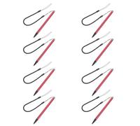 Homoyoyo 8pcs High Precision Red Stylus Pen with Fine Tip and Anti-loss Coiled Spring Cord for Tablet Touch Screens, Universal Compatibility with Resistive and Capacitive Devices, Ergonomic