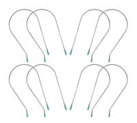 Homoyoyo 8pcs Hot Curler Clips U-shaped Replacement Clips for Electric Heating Rollers Lightweight Stainless Steel Quick Styling Tool for Home Use Secure Hair Curling