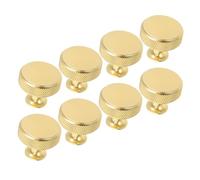 Homoyoyo 8pcs Knurled Cabinet Handles Metal Kitchen Door Knobs Wardrobe Drawer Pulls for Home Furniture Modern Decorative Hardware for Kitchen Bedroom Bathroom
