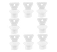 Homoyoyo 8pcs Leakproof Hot Water Bottles Replacement Caps Small 2.1cm Inner Diameter Plastic Sealing Plugs for Hot Water Sack Sturdy Stopper Lid Set