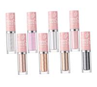 Homoyoyo 8pcs Liquid Glitter Eyeshadow Palette Makeup Box for Women Chunky Glitter Eyeshadow Kit