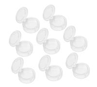 Homoyoyo 8pcs Makeup Container Lightweight Eyeshadow Storage Box for Home Durable Organizer for Eye Shadow Blush Lip Gloss Safe Easy to Carry White