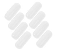 Homoyoyo 8pcs Mini Plastic Empty Capsules Refillable Lipstick Tubes White Multi-purpose Packing Containers for DIY Lip Gloss and Cosmetic Storage in Travel and Beauty Use
