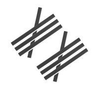 Homoyoyo 8pcs Rubber Lip Edge Strip Replacement Dustpan Accessories for Dust Prevention and Improved Waste Flow Soft Yet Tough Material for Home and Commercial Use