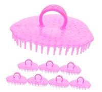 Homoyoyo 8pcs Scalp Hair Shampoo Brush Set Head Scrubber Massage Brush for Hair Care and Scalp Exfoliation and Relaxation Random Style
